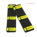 Leiterfix® Extra Long Leiterkopfsicherung – Leiterfixierung als 2er-Set, kein Verrutschen der Leiter mehr, schwarze Antirutschmatten zur Leitersicherung mit Klettverschluss, 400 x 100 mm, Made in Germany